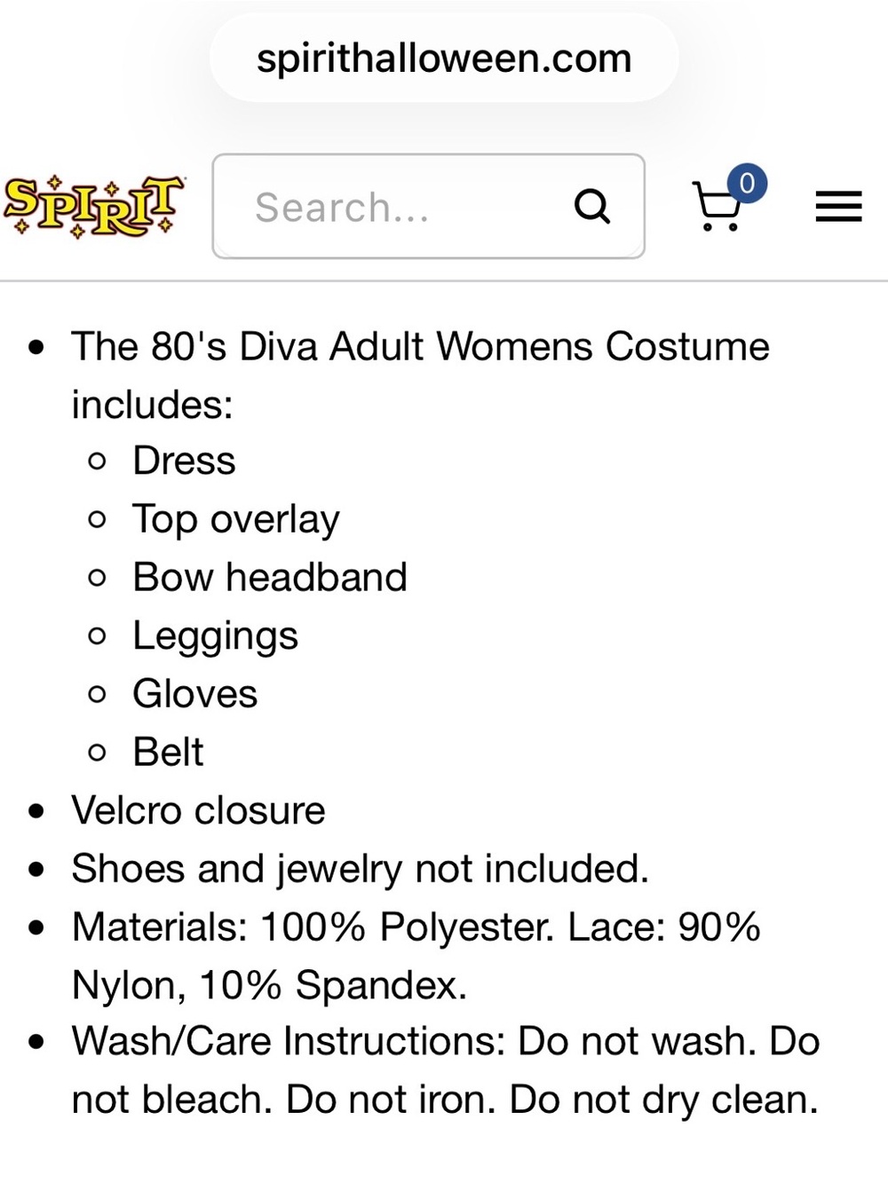 Spirit 80s Diva Costume - Picture 8 of 8